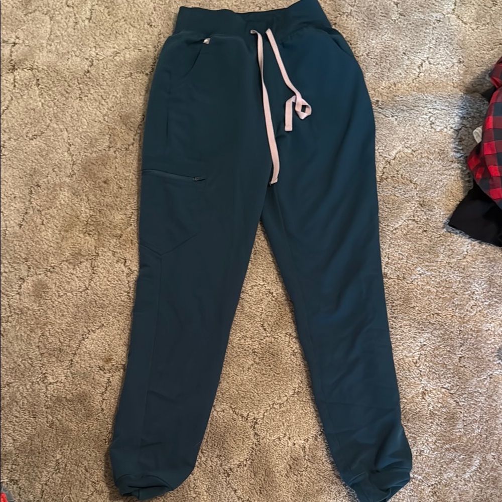 Teal xs tall figs scrub bottoms